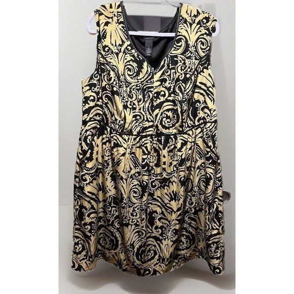 Lane Bryant Dresses & Skirts - NEW Lane Bryant Sleeveless Shift Dress Womens Plus Size 22 Pleather Accents